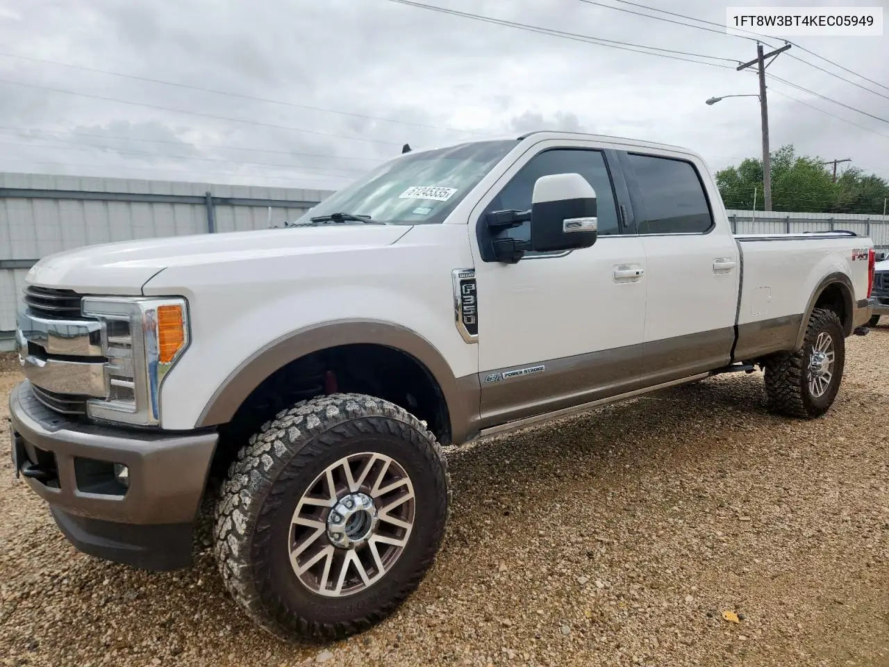 2019 Ford F350 Super Duty VIN: 1FT8W3BT4KEC05949 Lot: 61245335