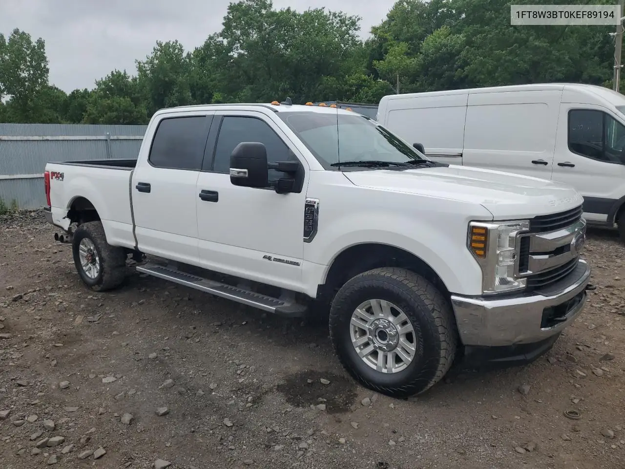 2019 Ford F350 Super Duty VIN: 1FT8W3BT0KEF89194 Lot: 62990055