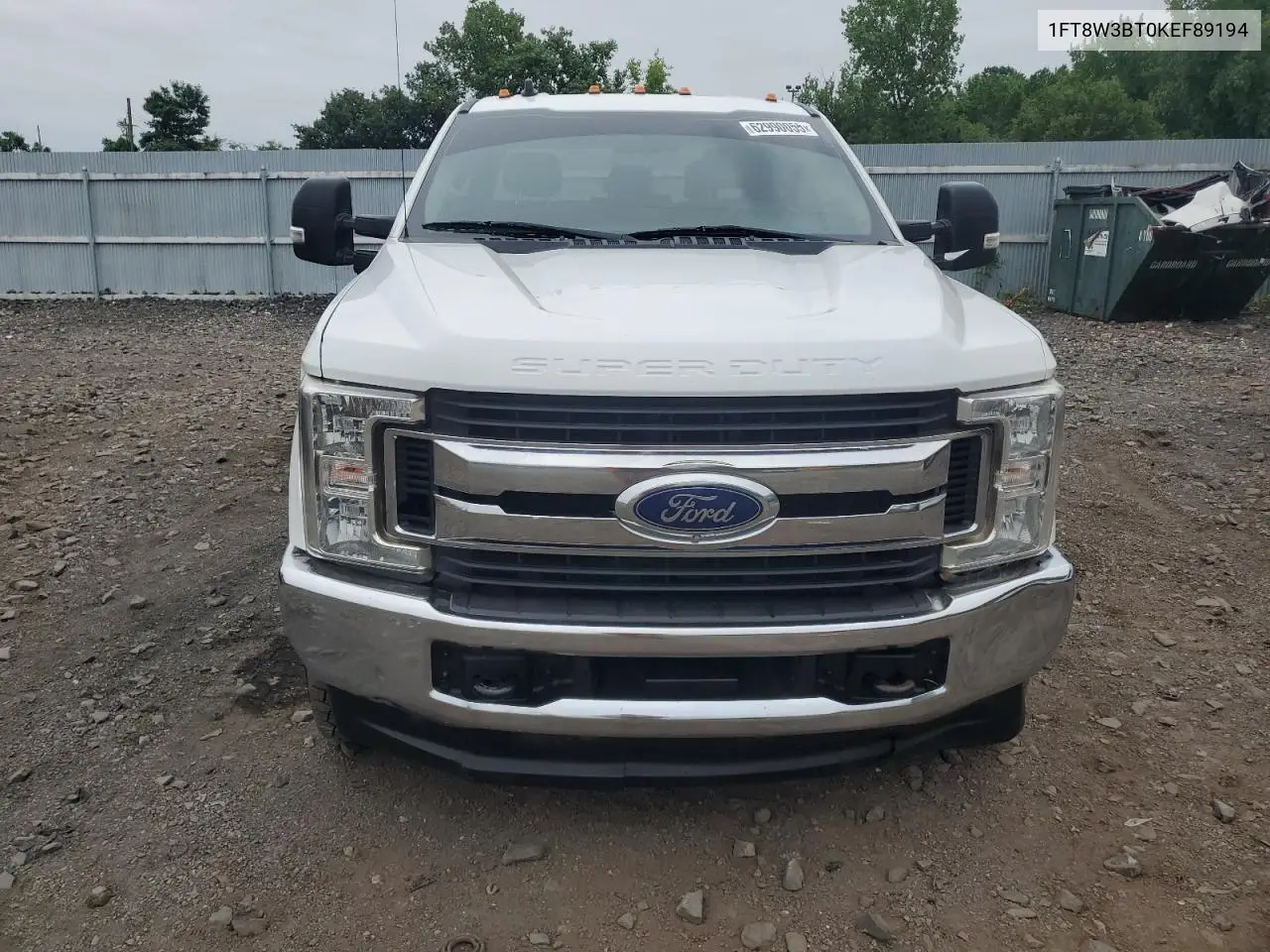2019 Ford F350 Super Duty VIN: 1FT8W3BT0KEF89194 Lot: 62990055