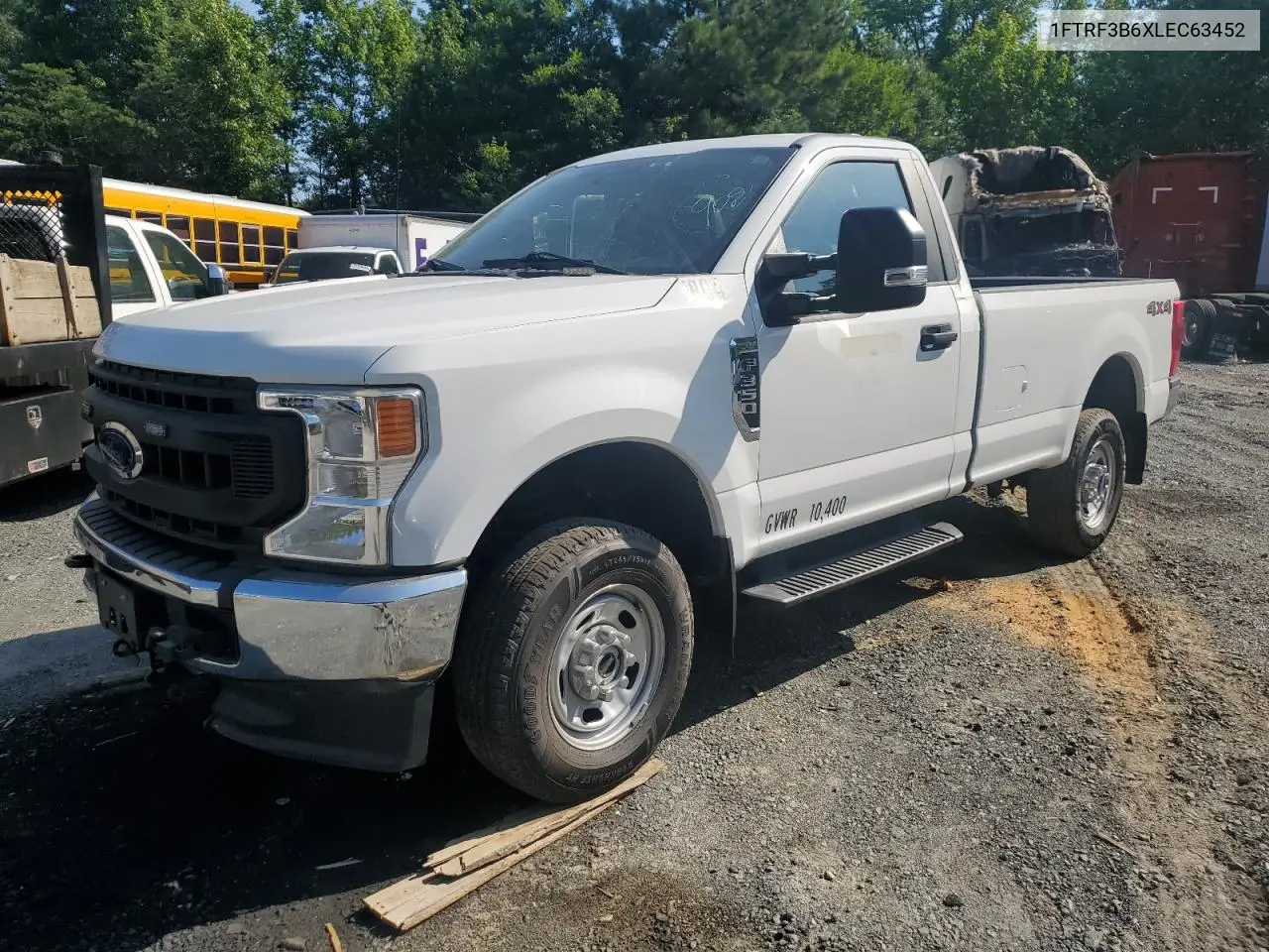 2020 Ford F350 Super Duty VIN: 1FTRF3B6XLEC63452 Lot: 60997385