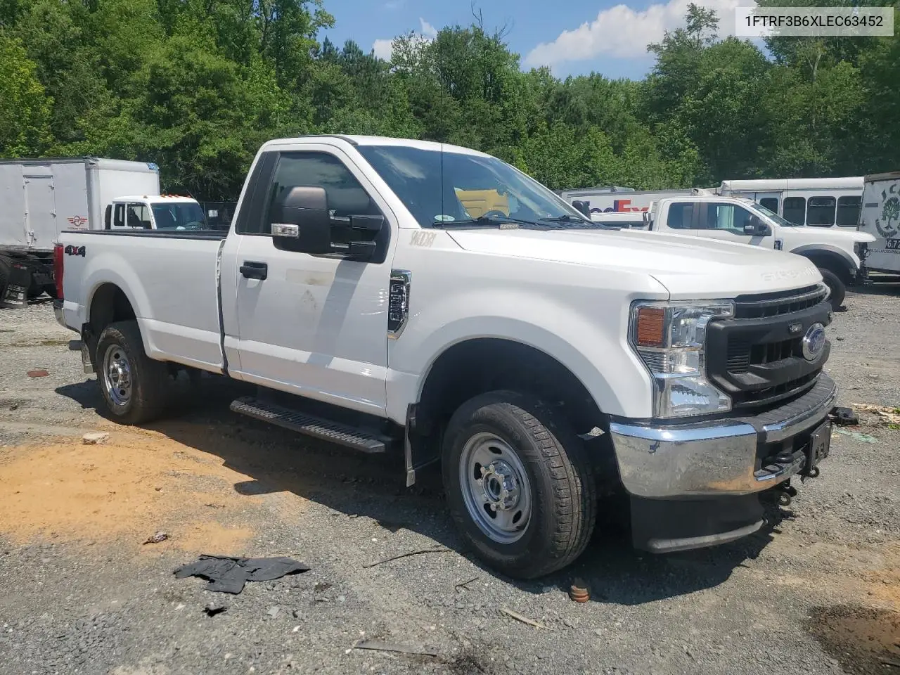 2020 Ford F350 Super Duty VIN: 1FTRF3B6XLEC63452 Lot: 60997385