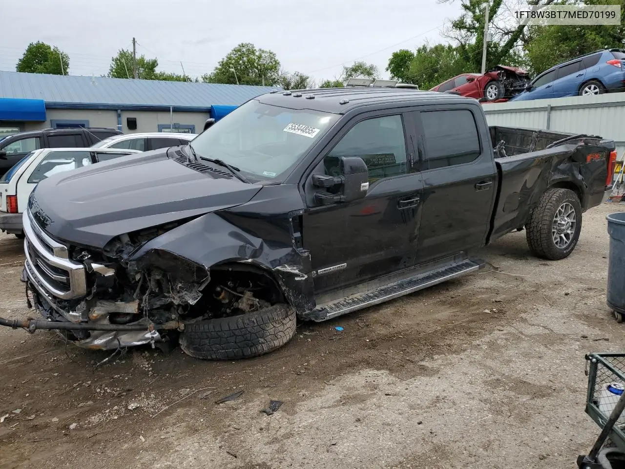 2021 Ford F350 Super Duty VIN: 1FT8W3BT7MED70199 Lot: 55344855