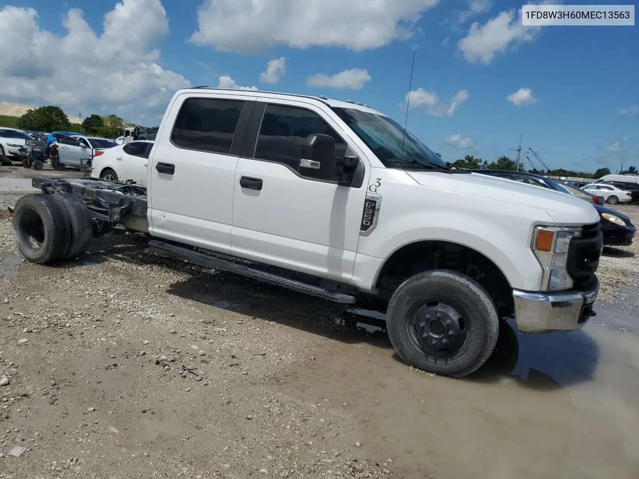 2021 Ford F350 Super Duty VIN: 1FD8W3H60MEC13563 Lot: 56531435