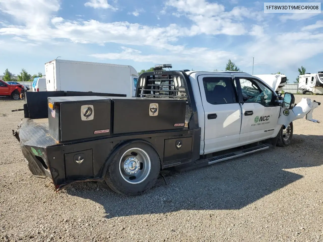 2021 Ford F350 Super Duty VIN: 1FT8W3DT9MEC49008 Lot: 61654055