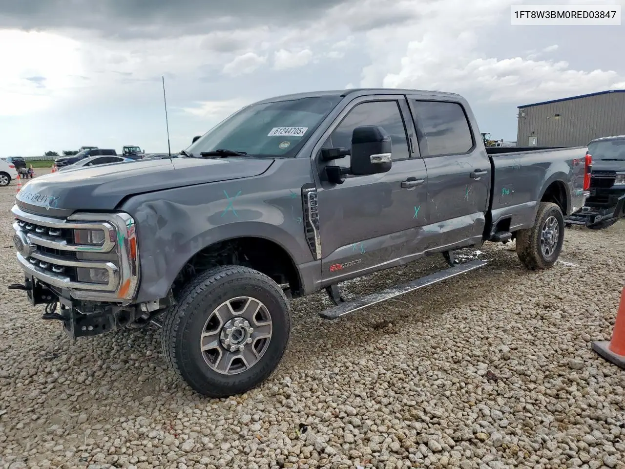 2024 Ford F350 Super Duty VIN: 1FT8W3BM0RED03847 Lot: 61244705