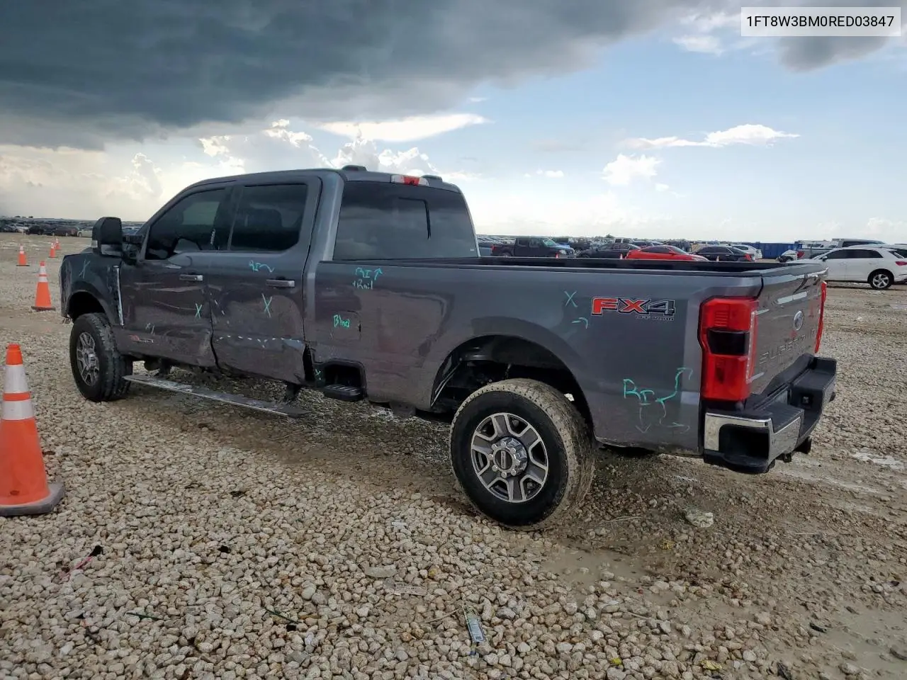 2024 Ford F350 Super Duty VIN: 1FT8W3BM0RED03847 Lot: 61244705