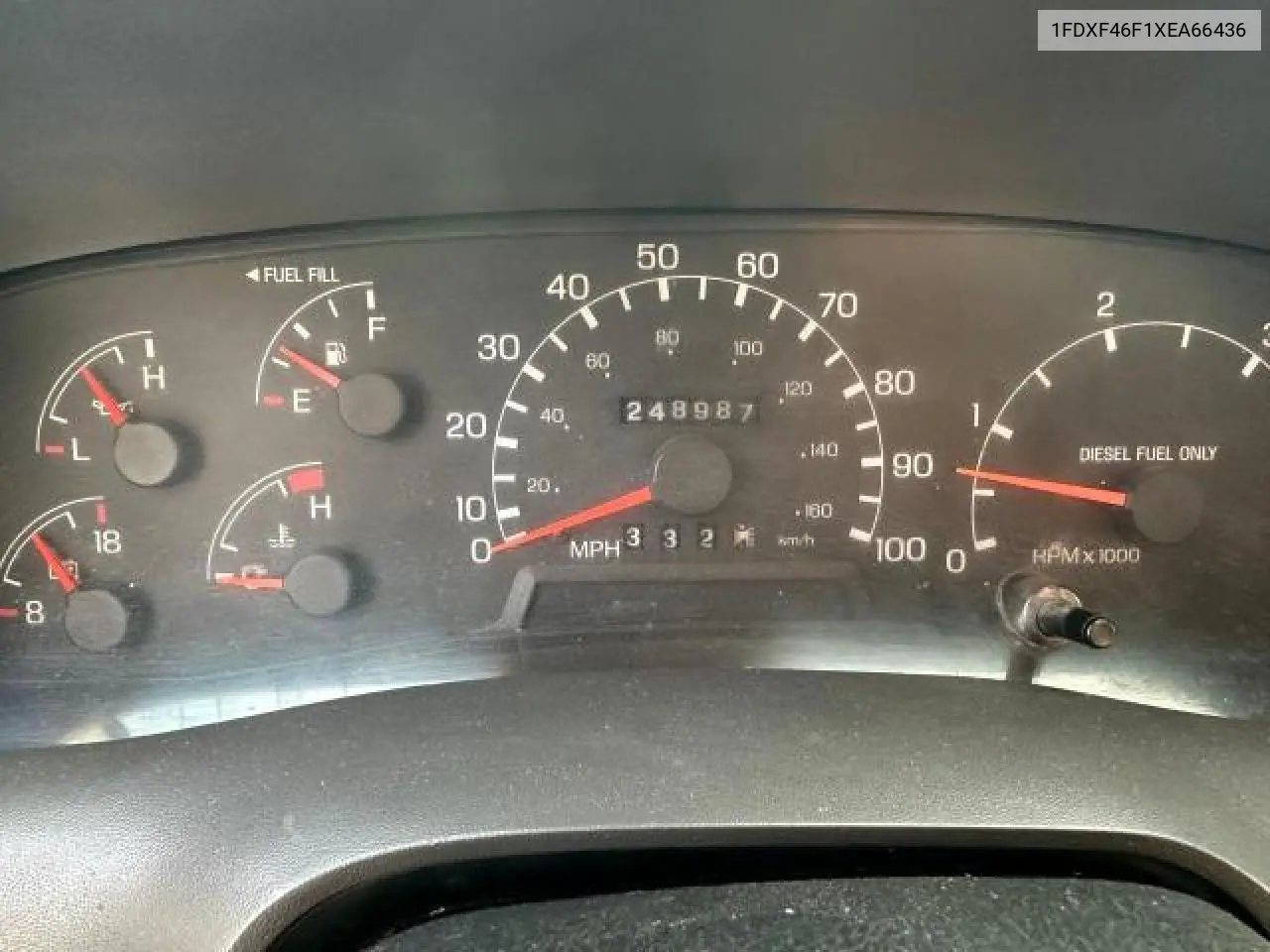 1999 Ford F-450 Supe VIN: 1FDXF46F1XEA66436 Lot: 62238065