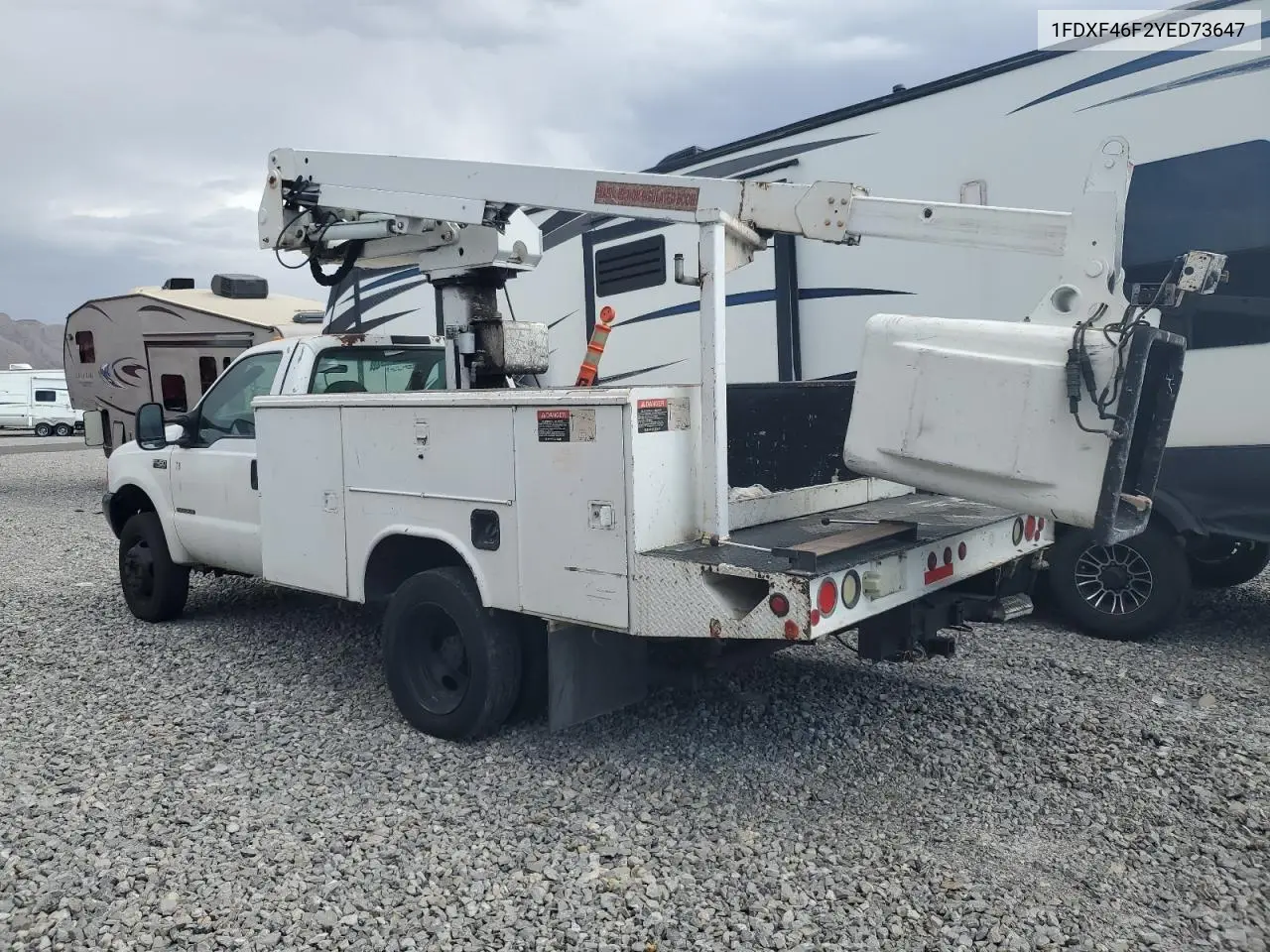 2000 Ford F450 Super Duty VIN: 1FDXF46F2YED73647 Lot: 62776855