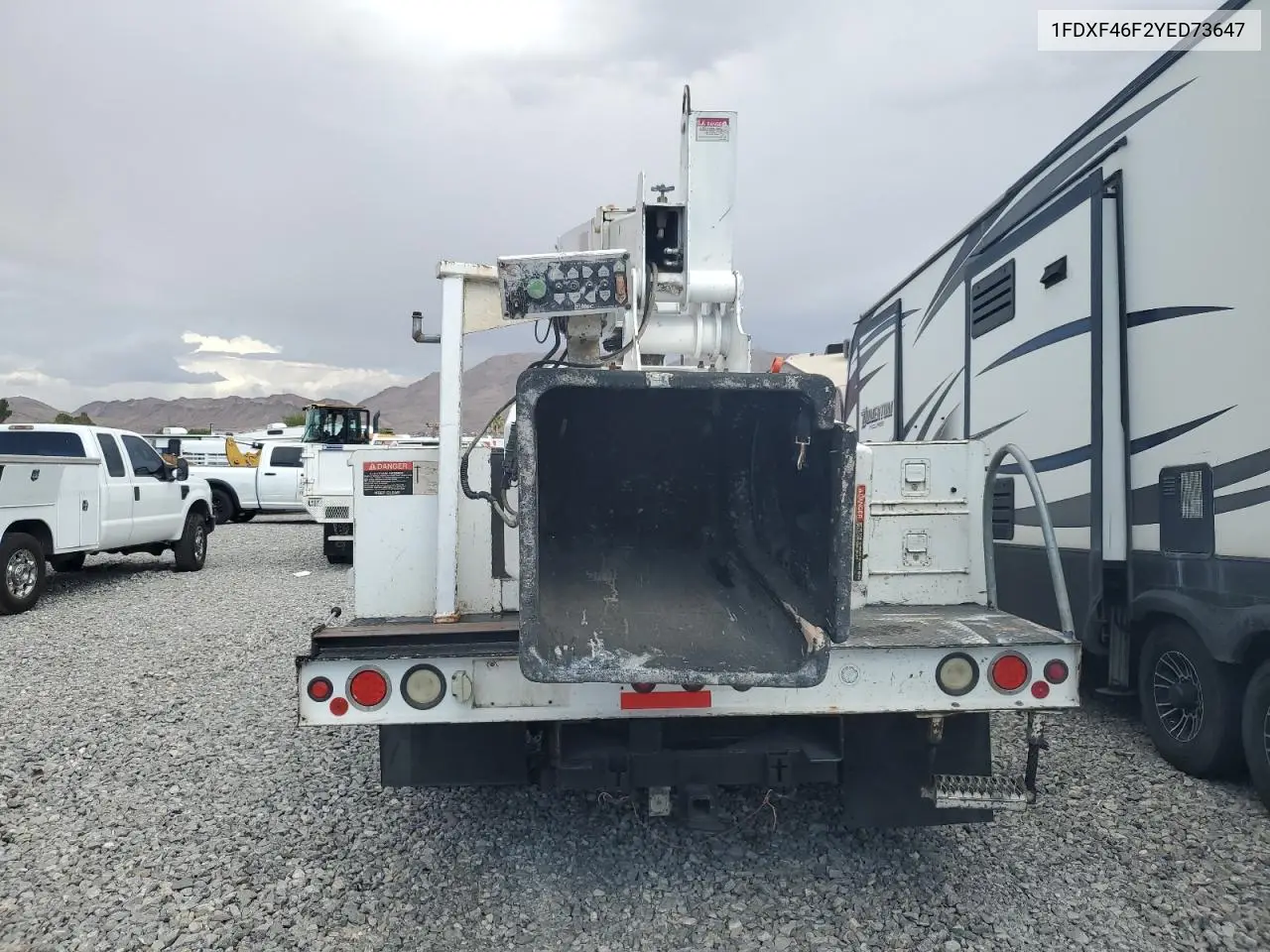 2000 Ford F450 Super Duty VIN: 1FDXF46F2YED73647 Lot: 62776855