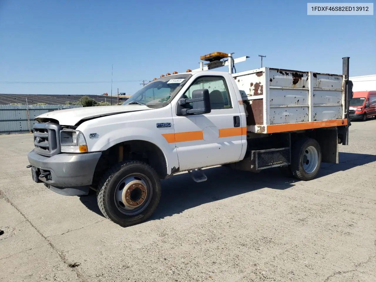 2002 Ford F450 Super Duty VIN: 1FDXF46S82ED13912 Lot: 61944805
