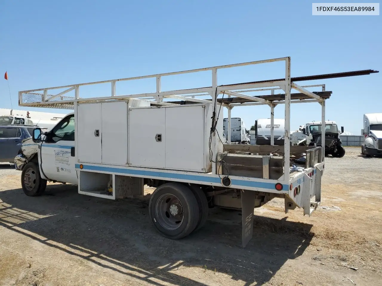2003 Ford F450 Super Duty VIN: 1FDXF46S53EA89984 Lot: 60218635