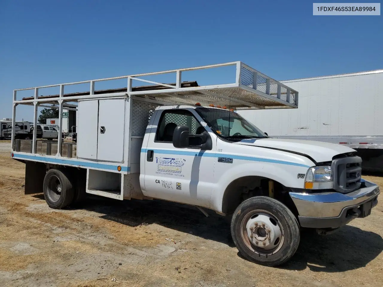 2003 Ford F450 Super Duty VIN: 1FDXF46S53EA89984 Lot: 60218635