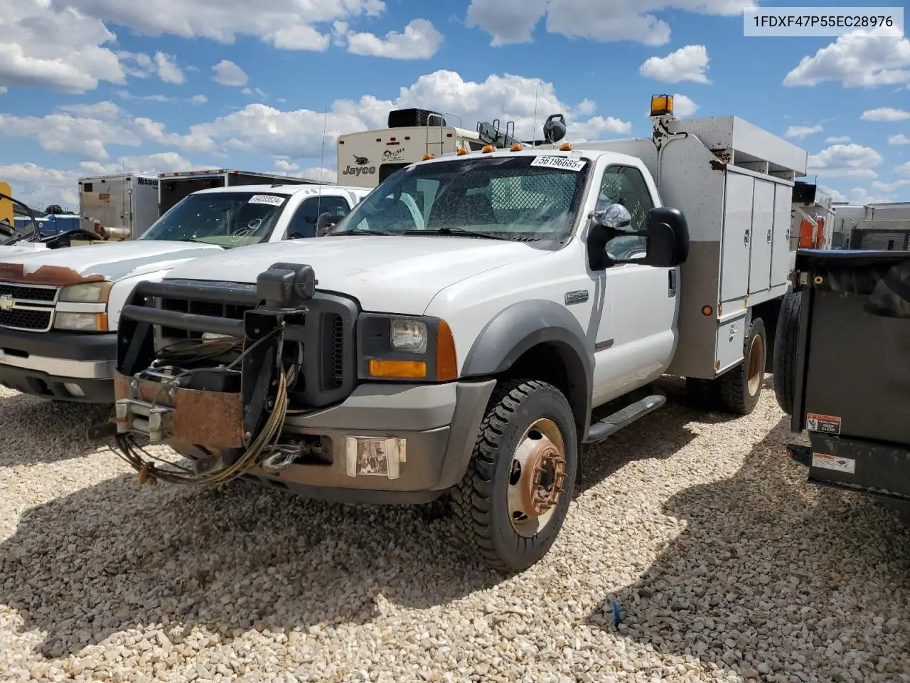 2005 Ford F450 Super Duty VIN: 1FDXF47P55EC28976 Lot: 56196685