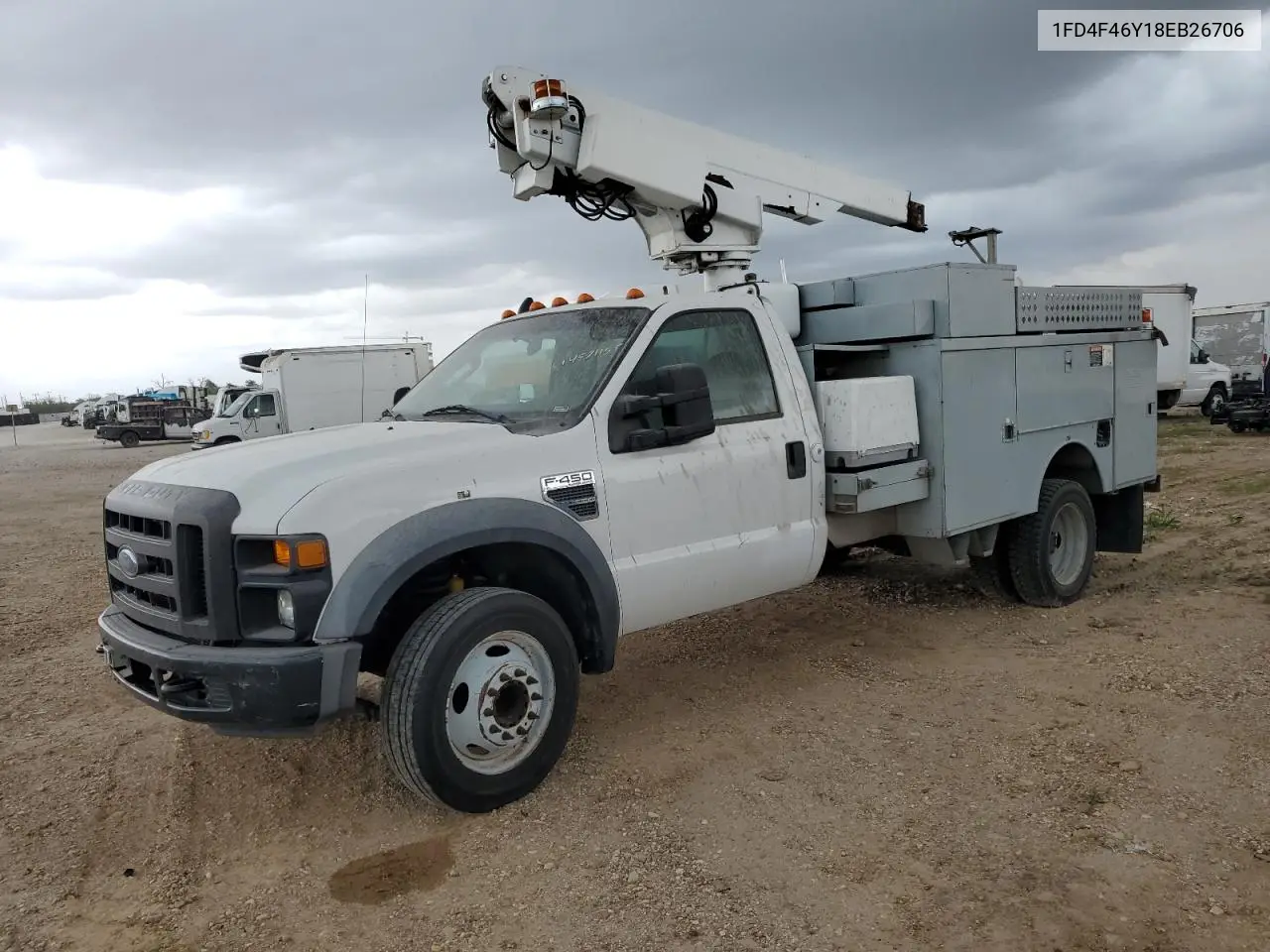 2008 Ford F450 Super Duty VIN: 1FD4F46Y18EB26706 Lot: 44571135