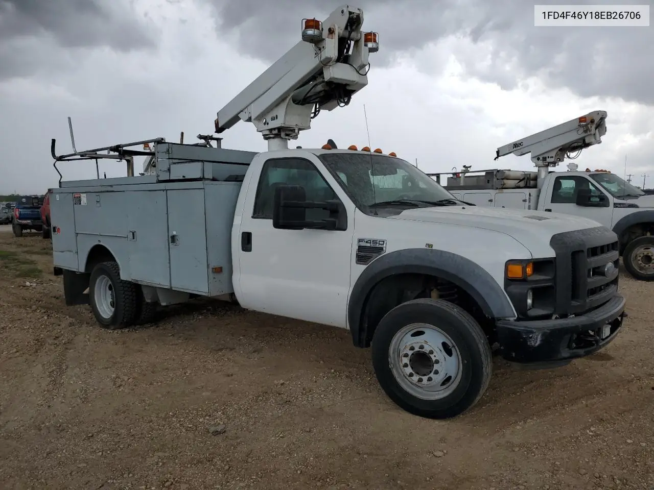 2008 Ford F450 Super Duty VIN: 1FD4F46Y18EB26706 Lot: 44571135