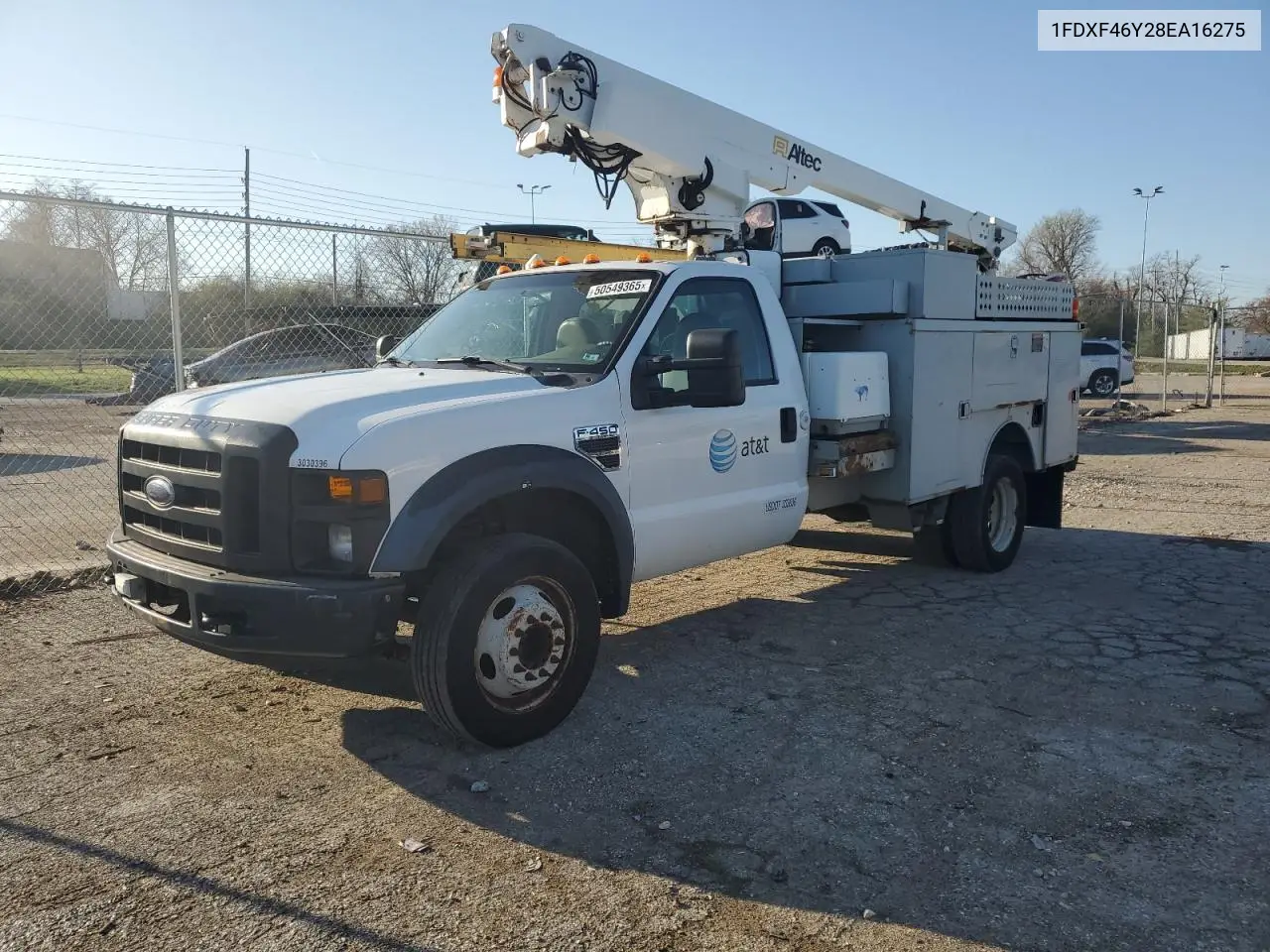 2008 Ford F450 Super Duty VIN: 1FDXF46Y28EA16275 Lot: 50549365
