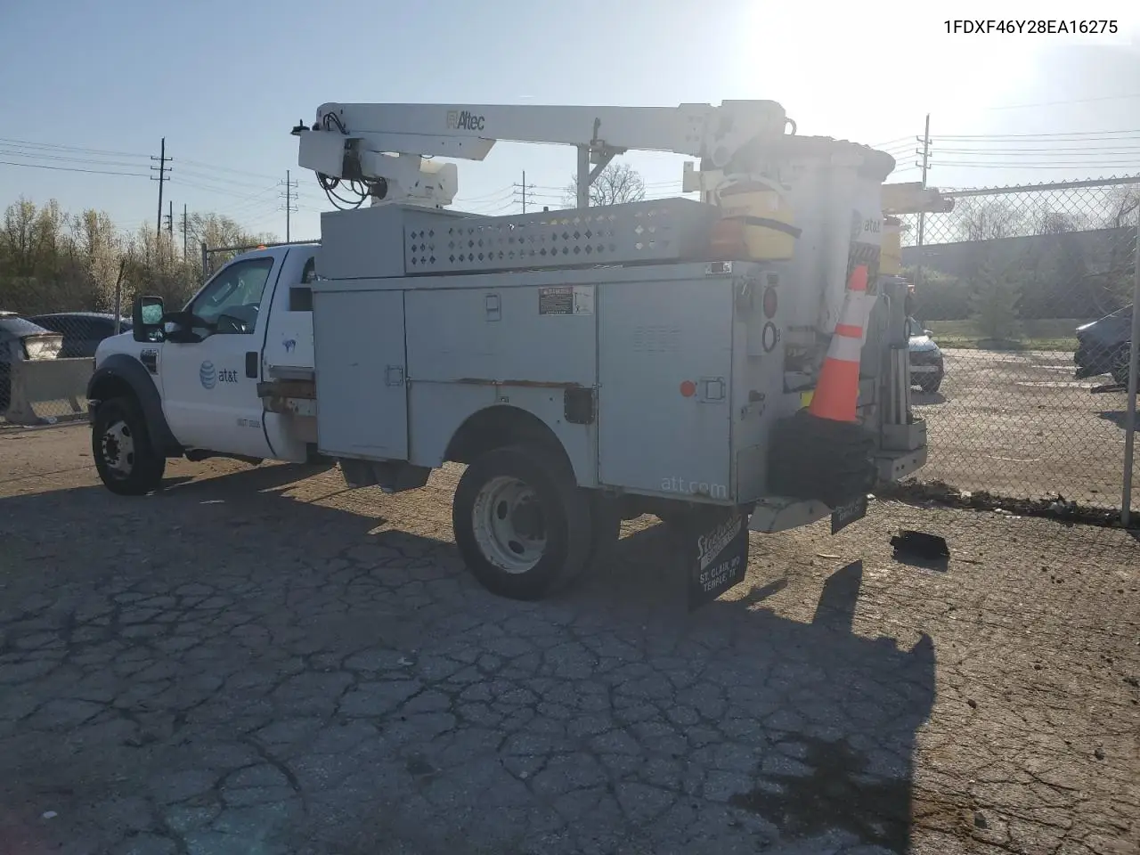 2008 Ford F450 Super Duty VIN: 1FDXF46Y28EA16275 Lot: 50549365