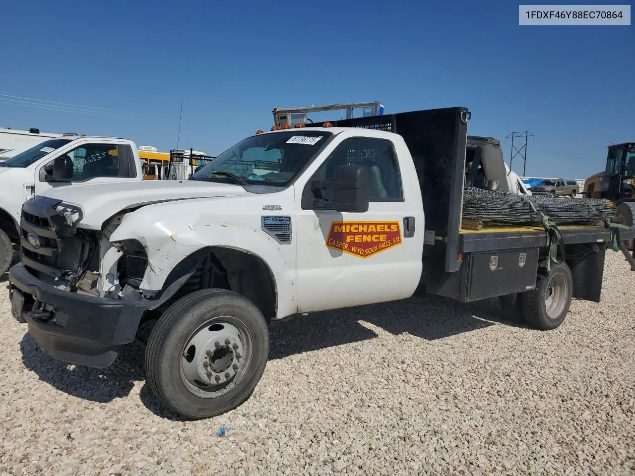 2008 Ford F450 Super Duty VIN: 1FDXF46Y88EC70864 Lot: 61196775