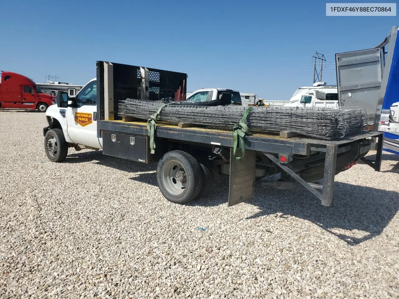 2008 Ford F450 Super Duty VIN: 1FDXF46Y88EC70864 Lot: 61196775