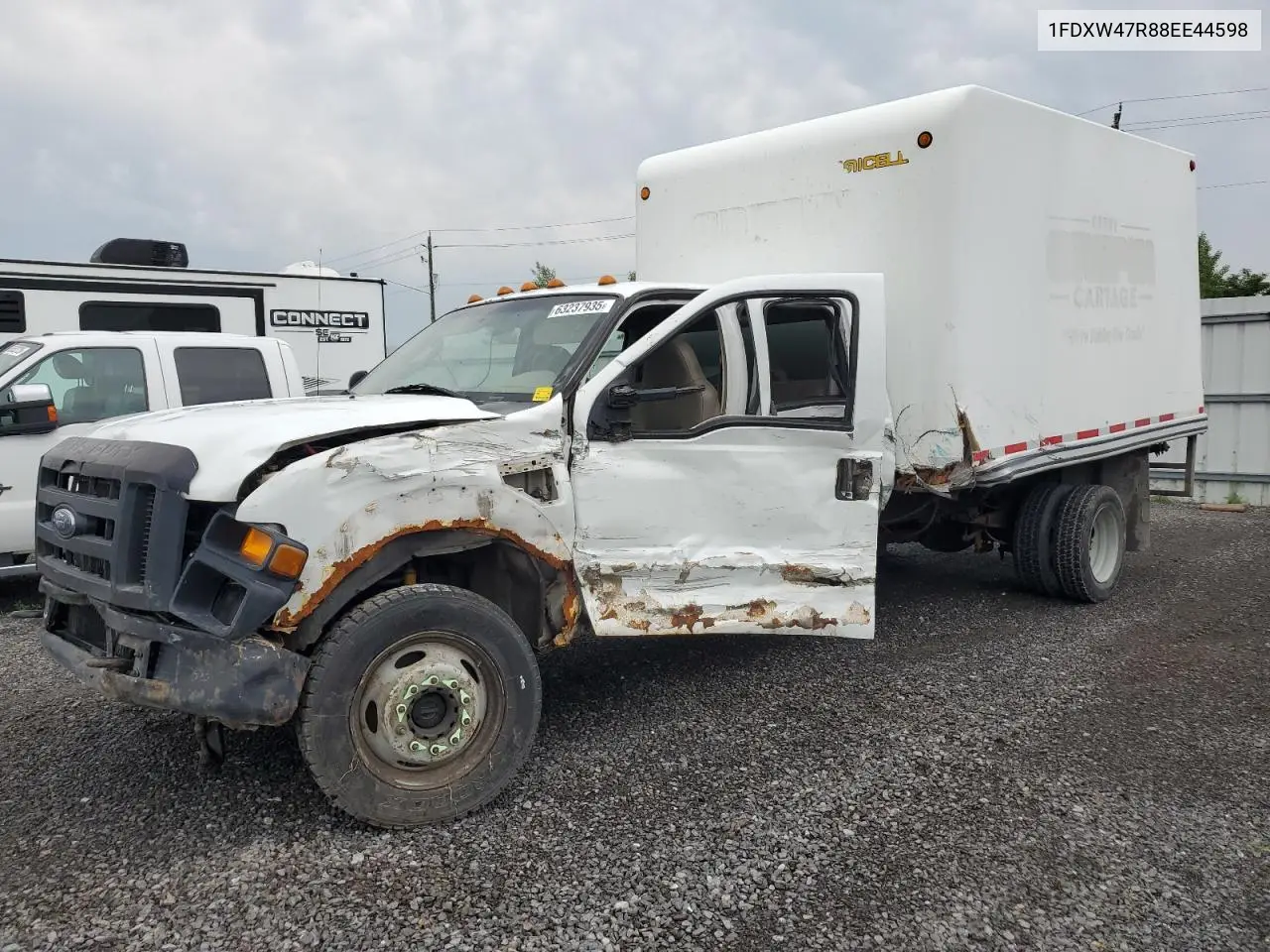 2008 Ford F450 Super Duty VIN: 1FDXW47R88EE44598 Lot: 63237935