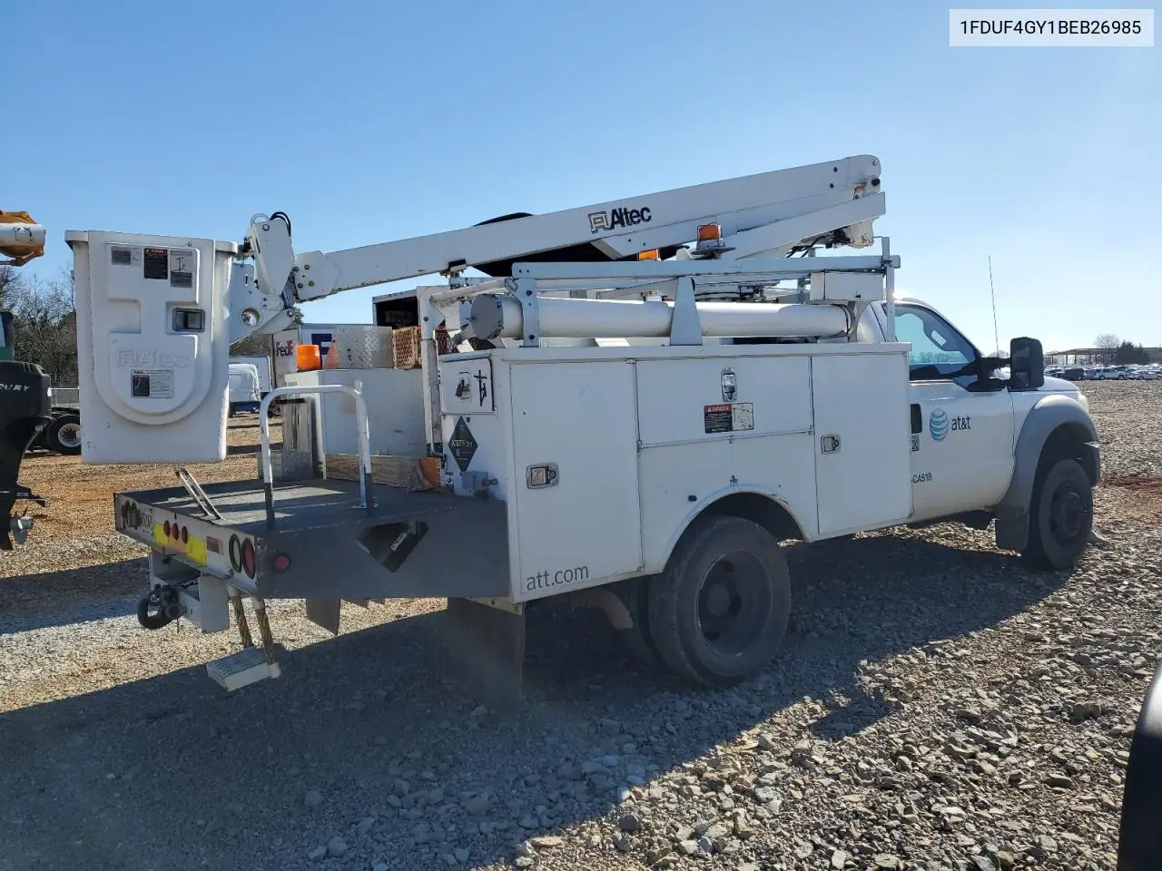 2011 Ford F450 Super Duty VIN: 1FDUF4GY1BEB26985 Lot: 47085355
