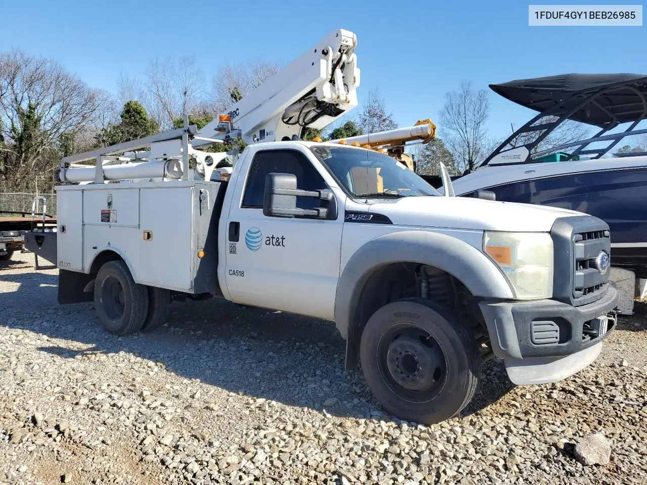2011 Ford F450 Super Duty VIN: 1FDUF4GY1BEB26985 Lot: 47085355