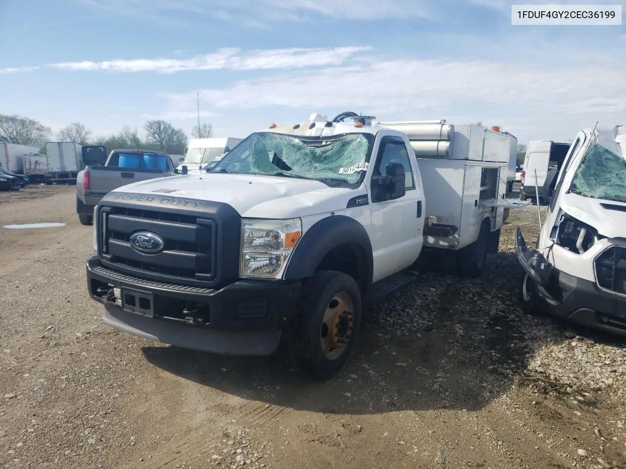 2012 Ford F450 Super Duty VIN: 1FDUF4GY2CEC36199 Lot: 56557455