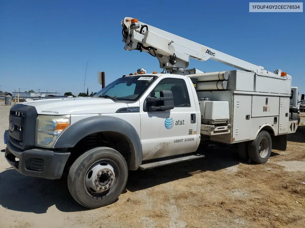 2012 Ford F450 Super Duty VIN: 1FDUF4GY2CEC78534 Lot: 61396385