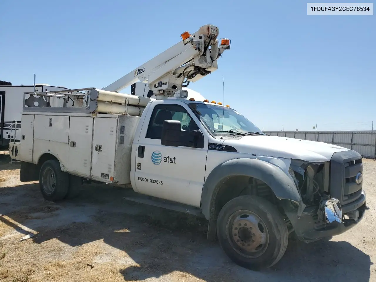 2012 Ford F450 Super Duty VIN: 1FDUF4GY2CEC78534 Lot: 61396385