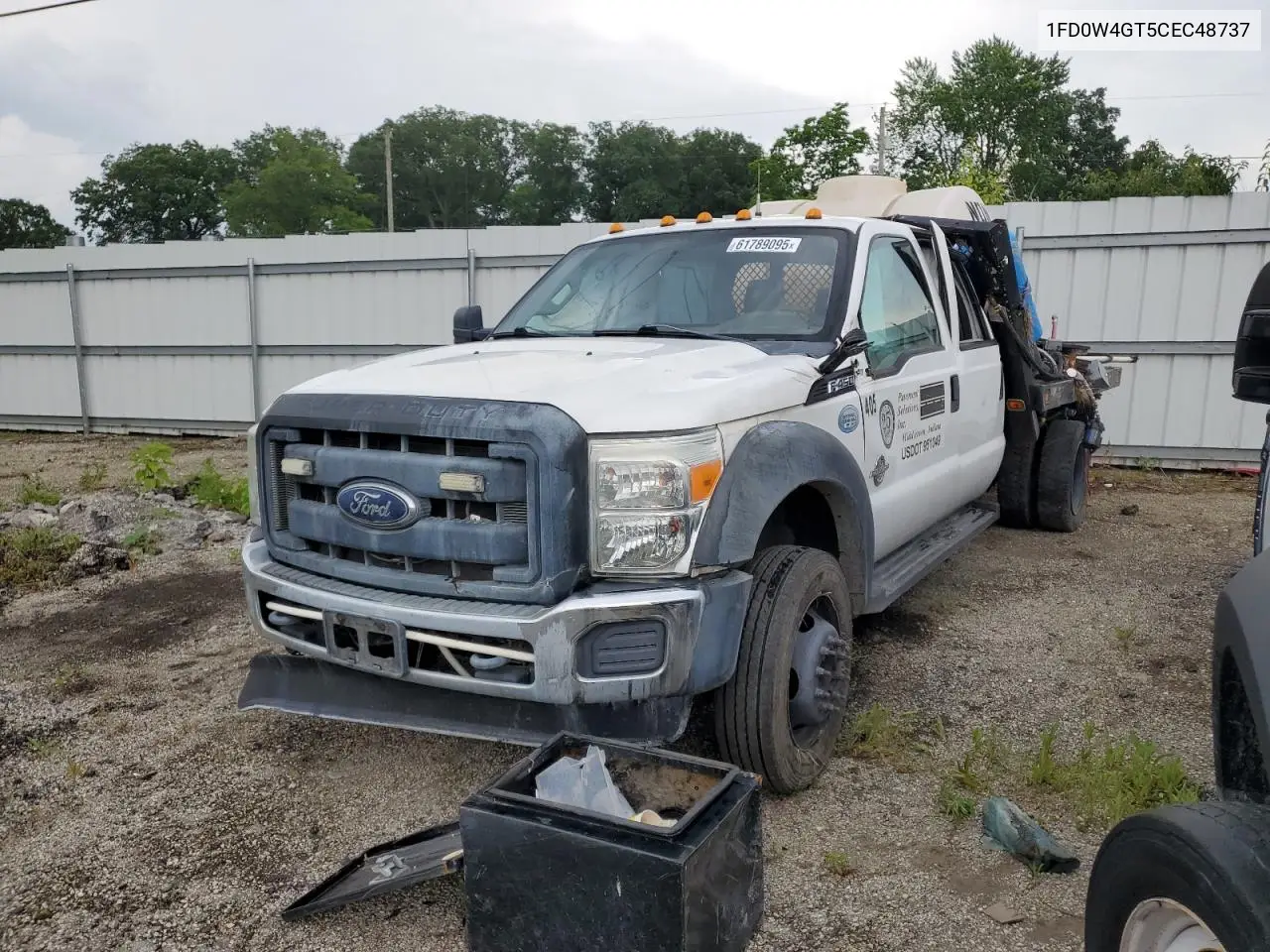2012 Ford F450 Super Duty VIN: 1FD0W4GT5CEC48737 Lot: 61789095