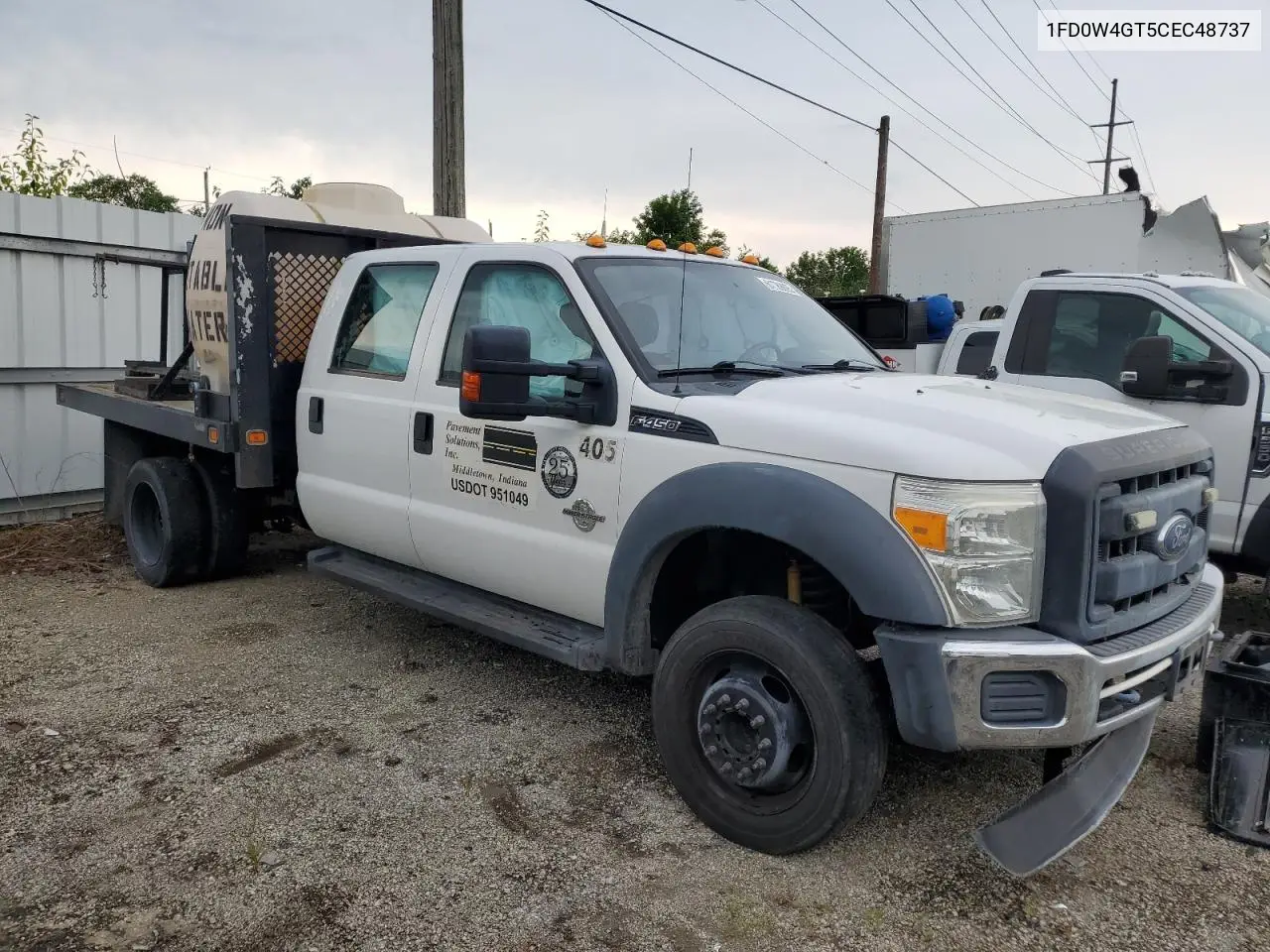 2012 Ford F450 Super Duty VIN: 1FD0W4GT5CEC48737 Lot: 61789095