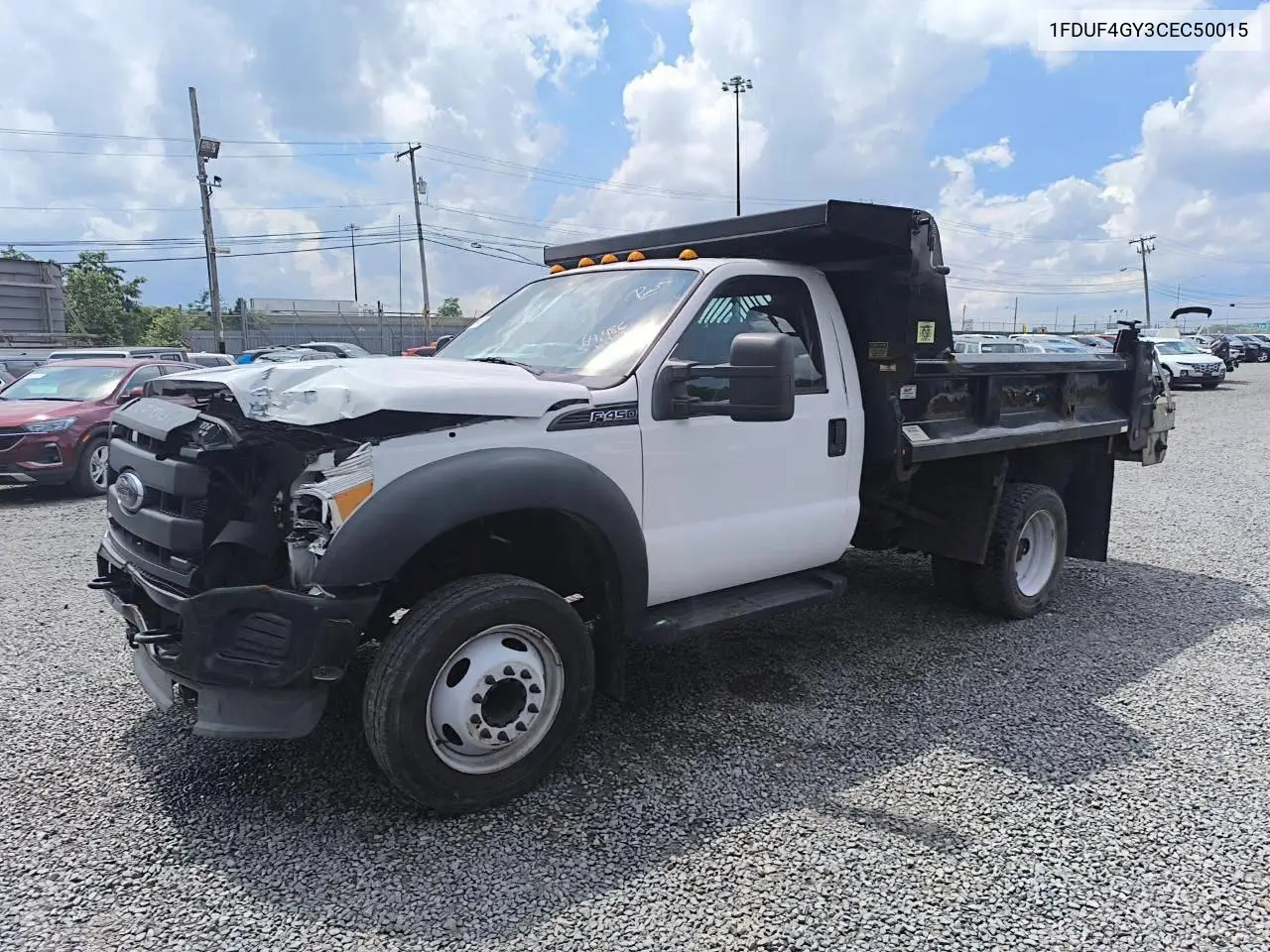 2012 Ford F450 Super Duty VIN: 1FDUF4GY3CEC50015 Lot: 63555065