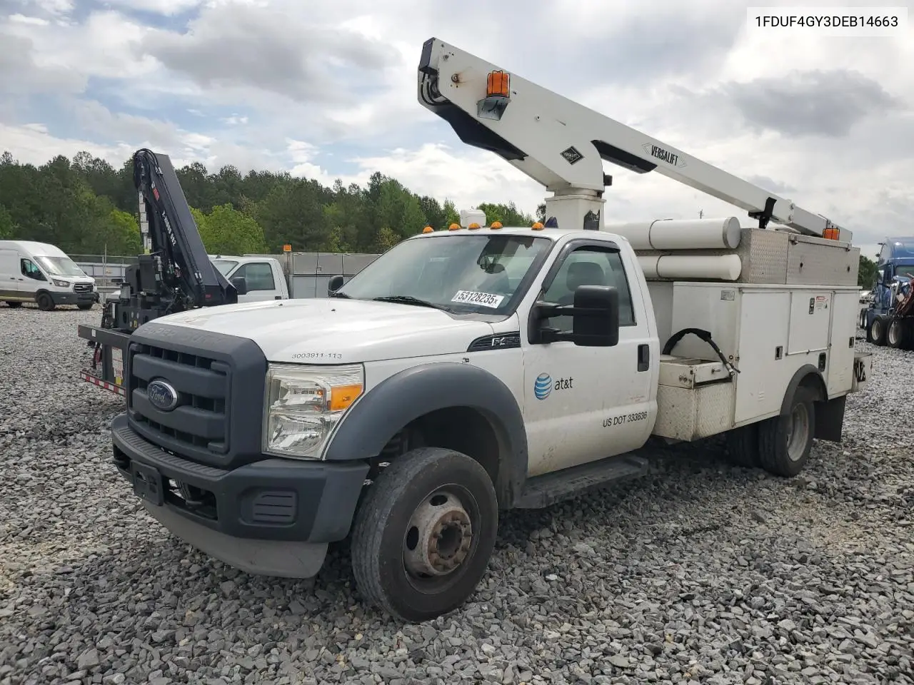 2013 Ford F450 Super Duty Bucket Truck VIN: 1FDUF4GY3DEB14663 Lot: 53128235