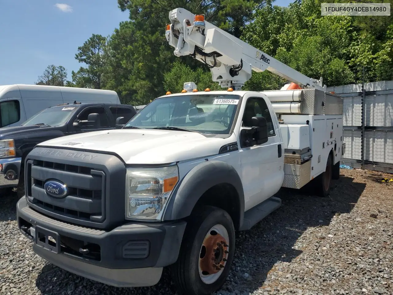 2013 Ford F450 Super Duty VIN: 1FDUF4GY4DEB14980 Lot: 61360575