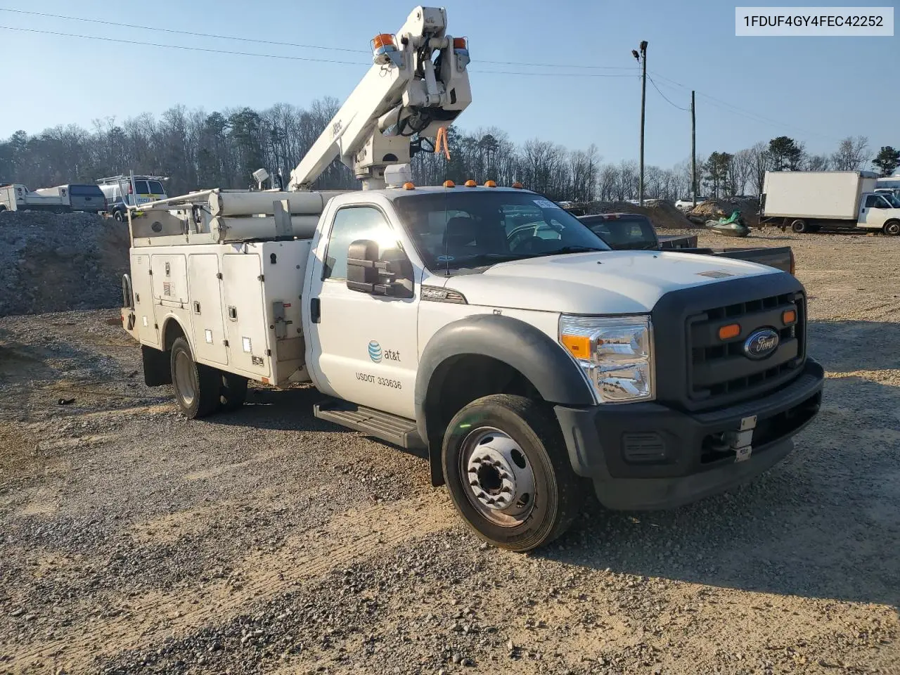 2015 Ford F450 Super Duty VIN: 1FDUF4GY4FEC42252 Lot: 47184175