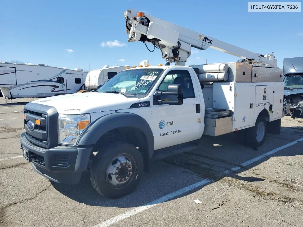 2015 Ford F450 Super Duty VIN: 1FDUF4GYXFEA17236 Lot: 49860255