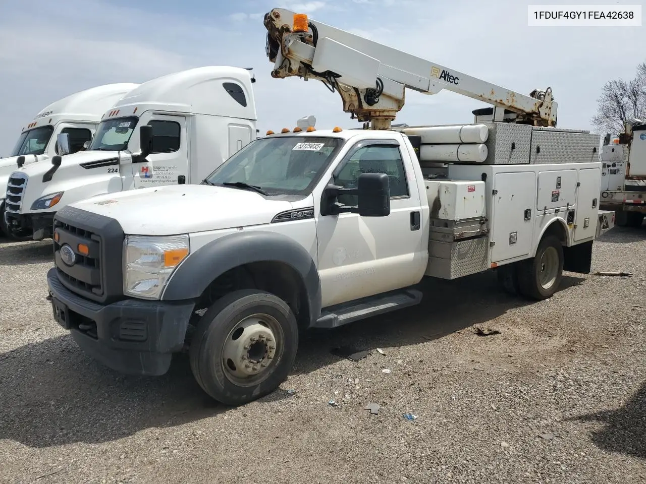 2015 Ford F450 Super Duty VIN: 1FDUF4GY1FEA42638 Lot: 53129035
