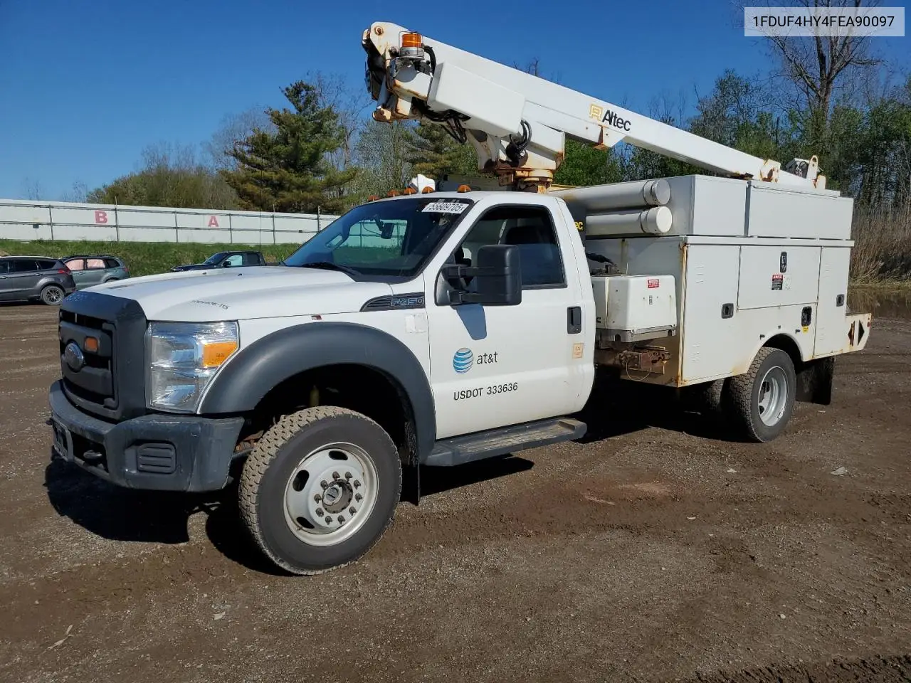2015 Ford F450 Super Duty VIN: 1FDUF4HY4FEA90097 Lot: 55609705