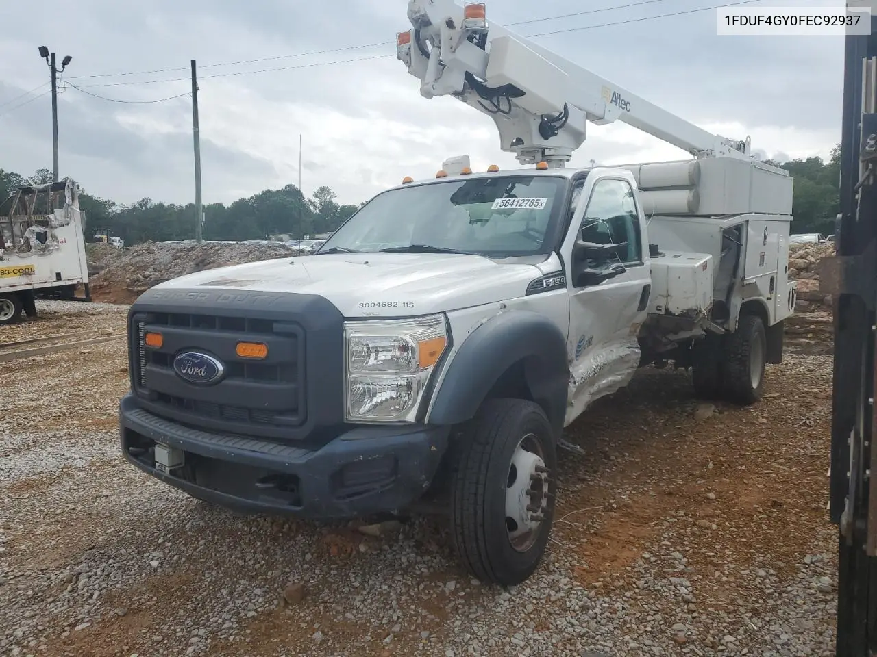 2015 Ford F450 Super Duty VIN: 1FDUF4GY0FEC92937 Lot: 56412785