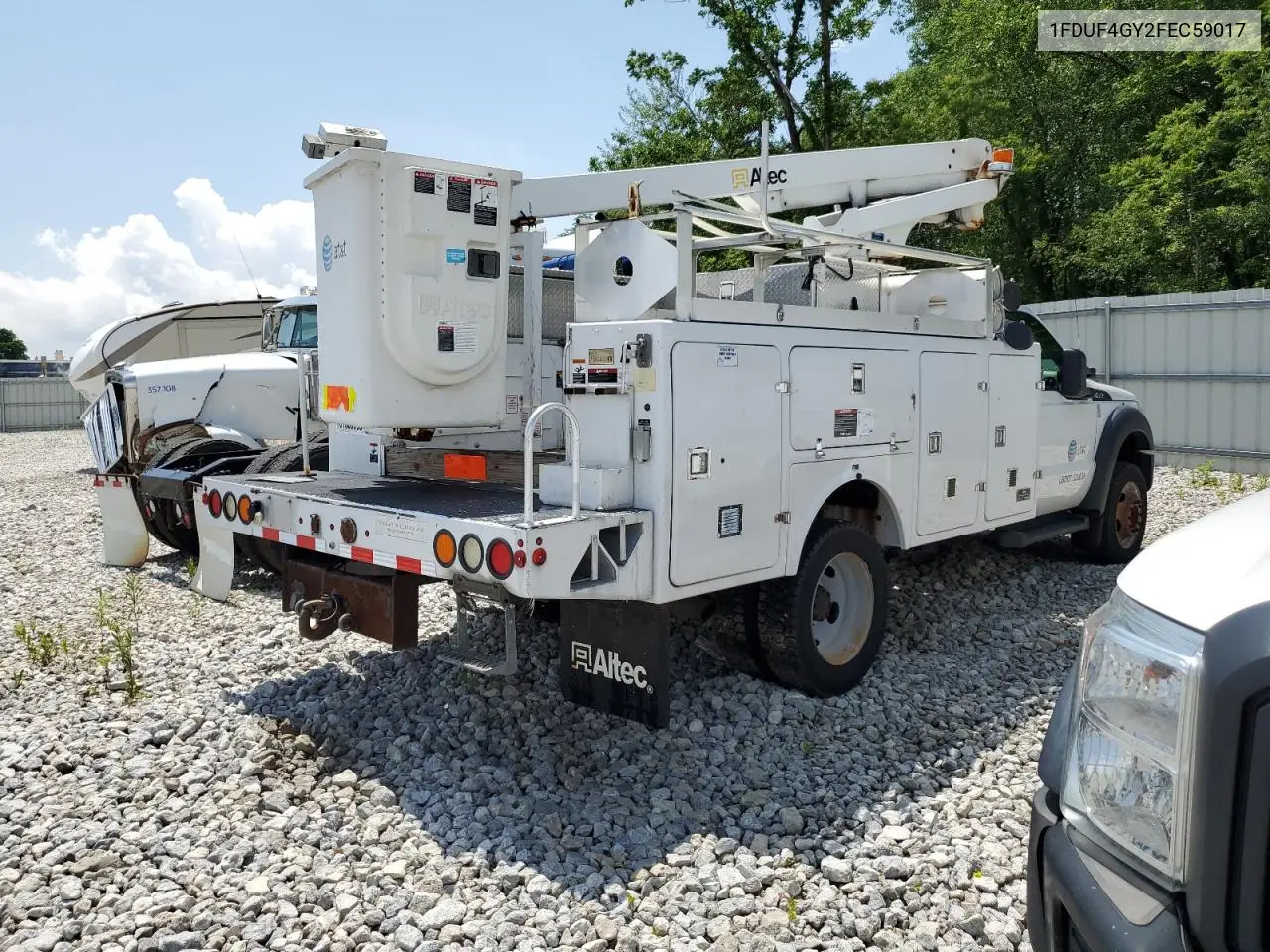 2015 Ford F450 Super Duty VIN: 1FDUF4GY2FEC59017 Lot: 61363365