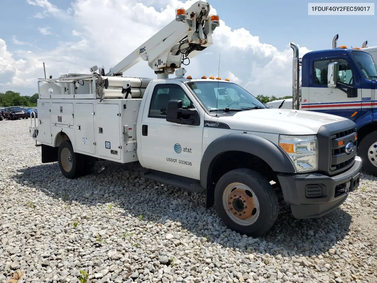 2015 Ford F450 Super Duty VIN: 1FDUF4GY2FEC59017 Lot: 61363365