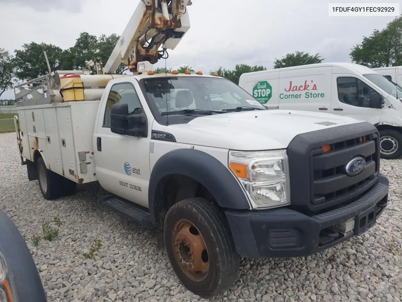 2015 Ford F450 Super Duty VIN: 1FDUF4GY1FEC92929 Lot: 61363645