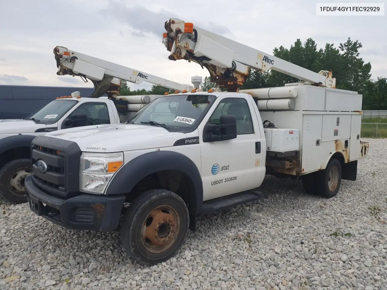 2015 Ford F450 Super Duty VIN: 1FDUF4GY1FEC92929 Lot: 61363645