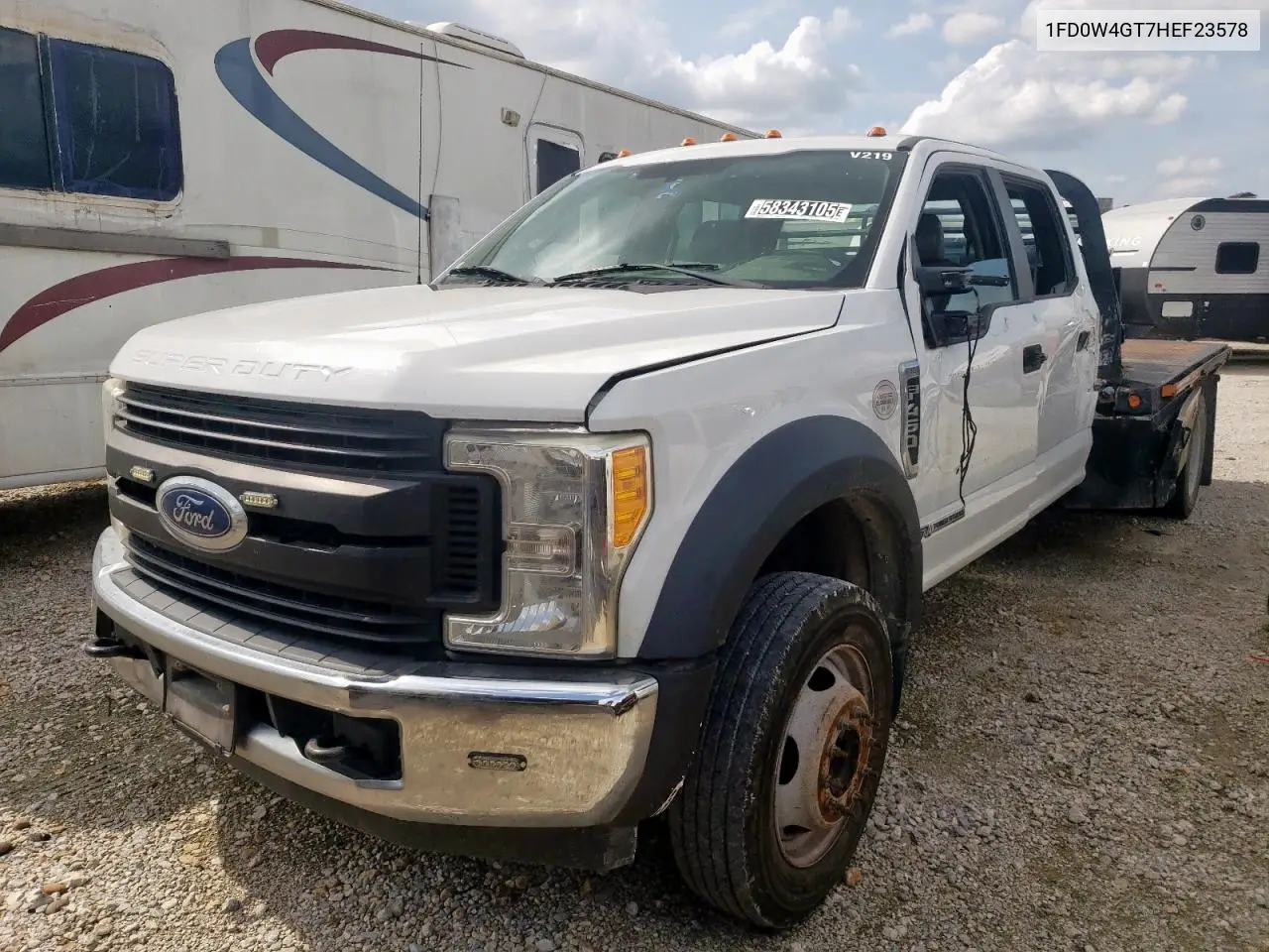 2017 Ford F450 Super Duty VIN: 1FD0W4GT7HEF23578 Lot: 58343105