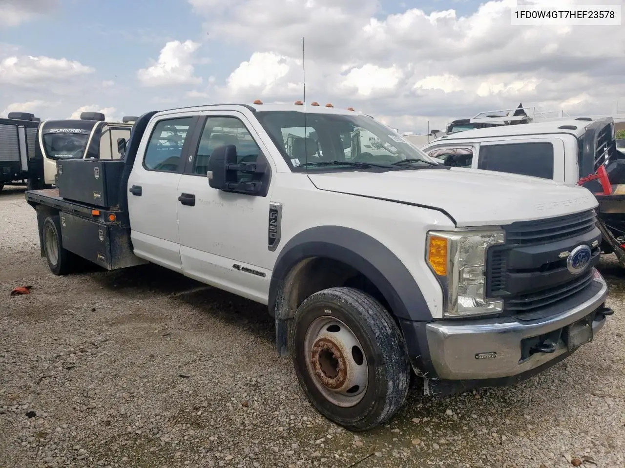 2017 Ford F450 Super Duty VIN: 1FD0W4GT7HEF23578 Lot: 58343105