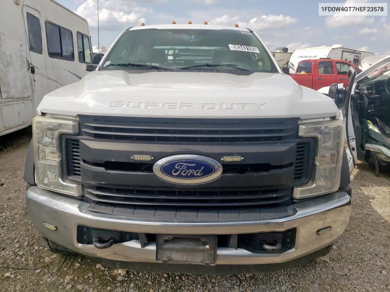 2017 Ford F450 Super Duty VIN: 1FD0W4GT7HEF23578 Lot: 58343105