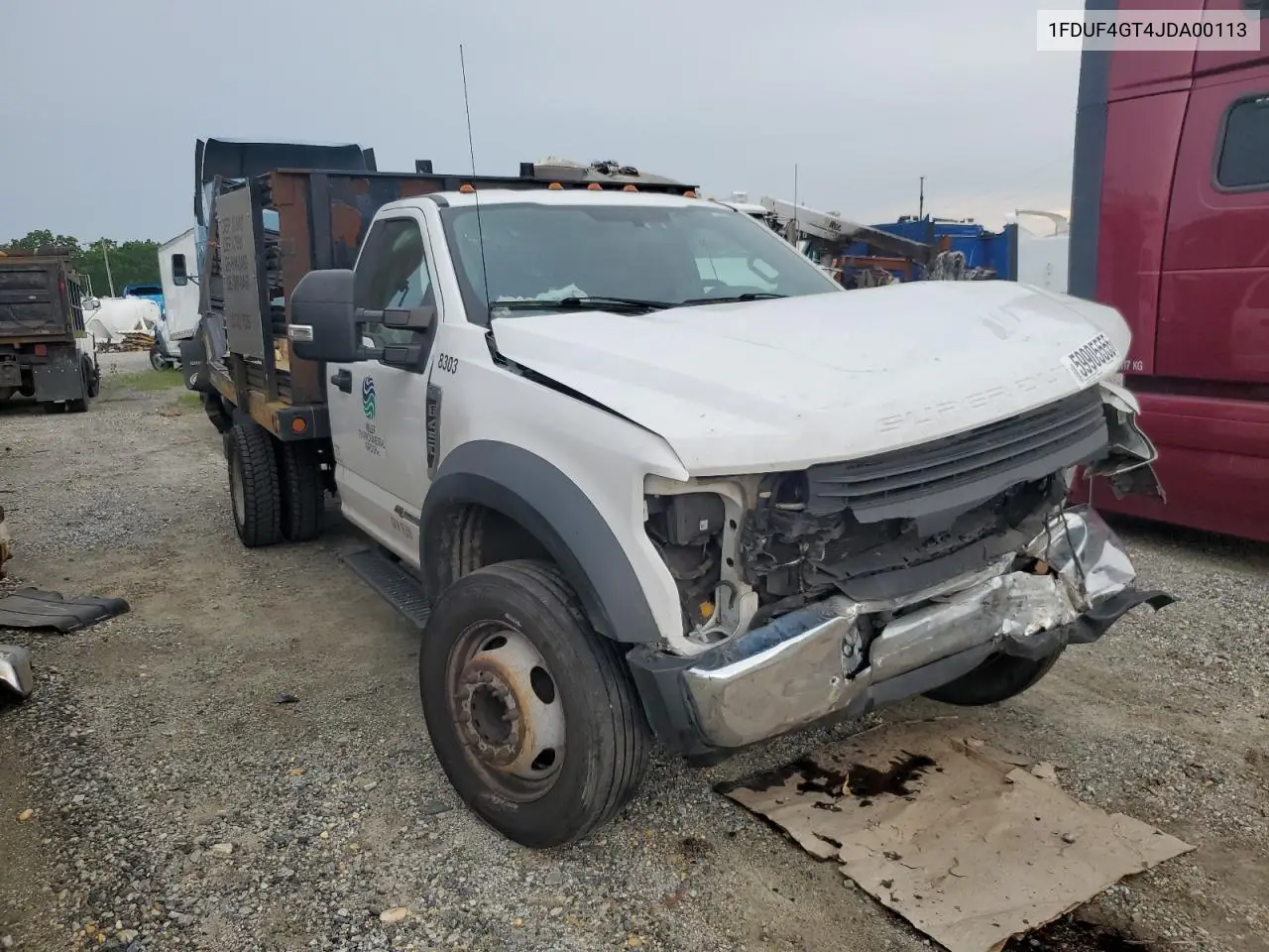 2018 Ford F450 Super Duty VIN: 1FDUF4GT4JDA00113 Lot: 59905555