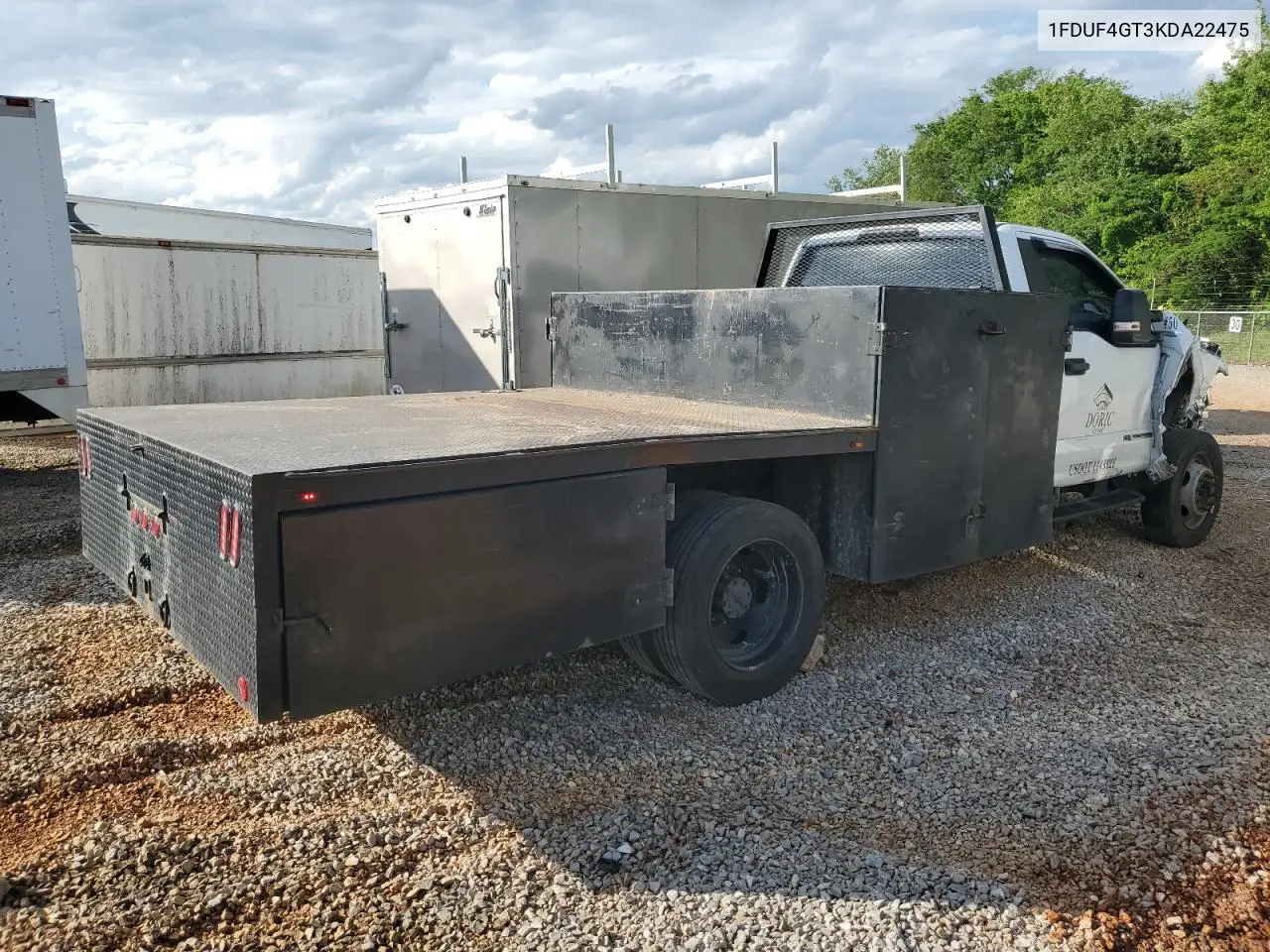 2019 Ford F450 Super Duty VIN: 1FDUF4GT3KDA22475 Lot: 55667995