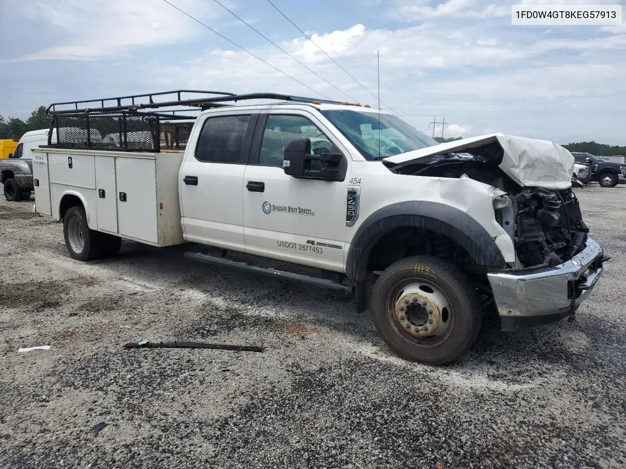 2019 Ford F450 Super Duty VIN: 1FD0W4GT8KEG57913 Lot: 60780215