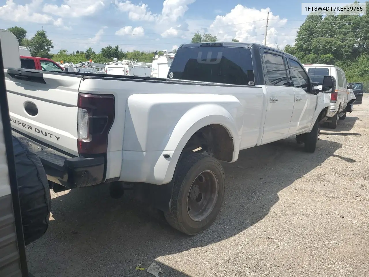 2019 Ford F450 Super Duty VIN: 1FT8W4DT7KEF39766 Lot: 61757885